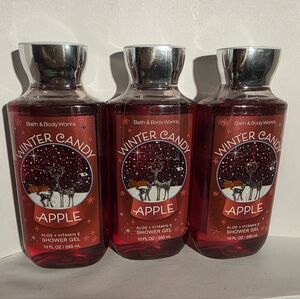 BBW WINTER CANDY APPLE SHOWER GEL X3